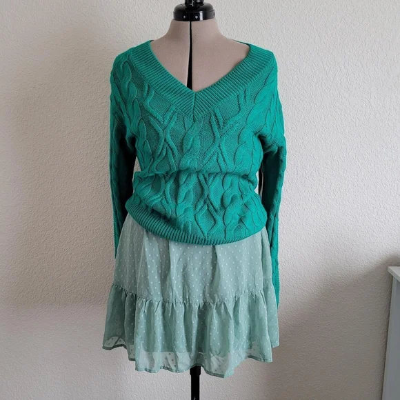 Soft Green Milkmaid Dress - Picture 3 of 7